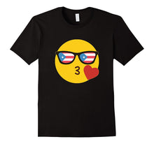 Emoji Puerto Rico T-Shirt Puerto Rican Flag Sunglasses Funny
