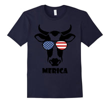 Merica Memorial Day Cow T-Shirt
