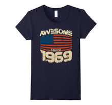 Awesome Since 1969 American Flag 48th Birthday 48 Years Old
