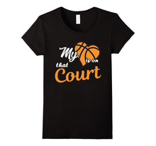 My Heart Is on That Court Basketball T-Shirt