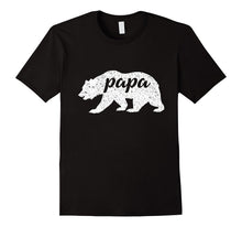 Men's New Vintage Papa Bear T-Shirt Dad Shirt, Camping Bear