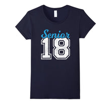 Senior Class of 2018 Blue Jersey Vintage Style T-Shirt