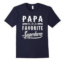 Papa Superhero Fathers Day Gifts Dad Grandpa Men T-Shirt