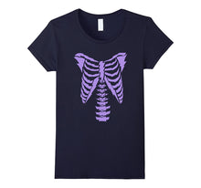 Skeleton Halloween Costume Halloween T-Shirt (Light Purple)