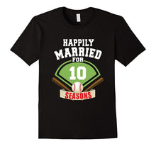 10th Wedding Anniversary T-Shirt Baseball Couple Gift Shirt