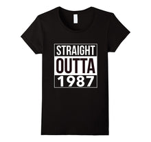 Straight Outta 1987 T-Shirt Fun 30th Birthday Gift Shirt