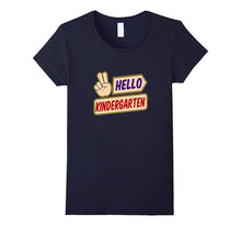 Hello Kindergarten Peace Sign Student T-Shirt