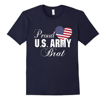 Gift for Military - Proud U.S. Army Brat Heart T-Shirt