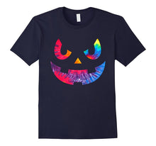 Scary Tie Dye Pumpkin Face Jack O Lantern Halloween Shirts