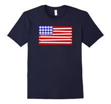 Baseball American Flag T-Shirt for July 4th Independence USA