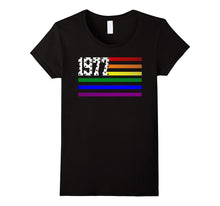 LGBT Flag EST 1977 Birthday Gift 40 Years Old Shirt