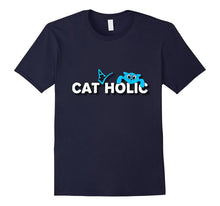 Cool Cat-A-Holic Catholic Cat Fan Cat Lover Funny T-Shirt