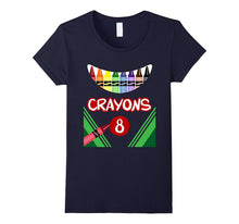 Crayons 8 Scary Crayons Box Monster T-Shirt
