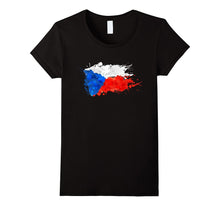 Czech Splash Flag Tourist T-Shirt