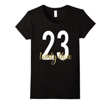 23rd Birthday Shirt Gift Party Gold Bestie Twenty Three 23