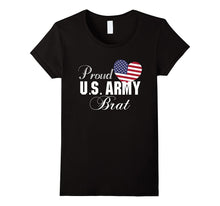 Gift for Military - Proud U.S. Army Brat Heart T-Shirt