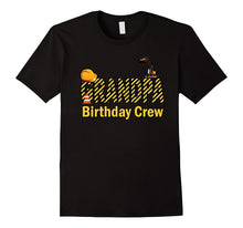 Mens Grandfather Birthday Crew Shirts for Construction Birthday