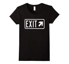 Exit Sign T-Shirt Emergency Evacuation Graphic Tee