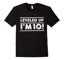 Leveled Up! Happy 10th Ten Birthday Boy T-Shirt T Shirt Gift