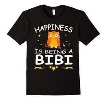 Happiness Is Being a Bibi With Owl Funny T-Shirt Gift