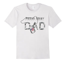 Proud Army DAD - Veterans Day T Shirt With Dog Tags