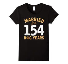 Cute Married for 154 Dog Years T-Shirt 22nd Anniversary