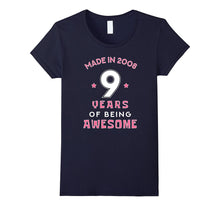 Made in 2008 Awesome Cute T-Shirt Funny 9th Birthday Gift