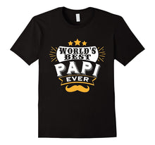 Mens World's Best PAPI Ever, Xmas/Father's Day T Shirt Gift Idea