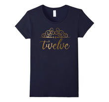 Gold Birthday Girl Shirt 12th Birthday Shirt