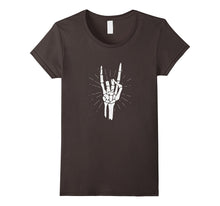 Rock Skeleton Hand White T-Shirt Mens & Womens