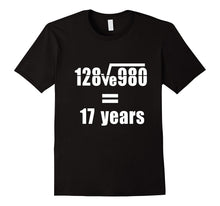 17th Wedding Anniversary T-Shirt Math Equation Gift Shirt