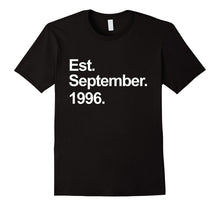 Est September 1996 Shirt Awesome 21st Birthday Gifts TShirt