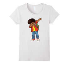 Dabbing African American Schoolboy USA Flag Pin Kids T-Shirt