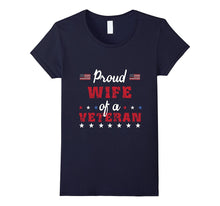 Proud Wife of a Veteran-Patriotic T-Shirt Gifts