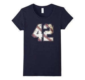 #42 Baseball Jersey Number 42 Retro Vintage T-Shirt