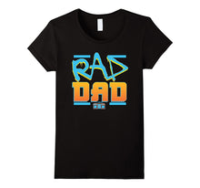 Funny Rad Dad Fathers Day T-Shirt Blue and Orange