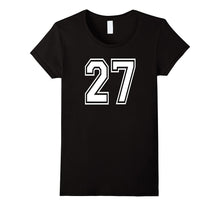 27 Sports Team School Numbers on Front T-Shirt Jersey