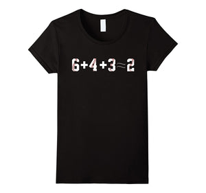 %6432 Baseball Shirt & 6 + 4 + 3 = 2 Baseball Funny Gift