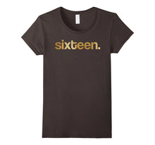 Girls Gold Sixteen Shirt Gold 16th Birthday Shirt