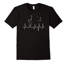 Funny Heartbeat Golfing Shirt Golf Dad Grandpa Fathers Day