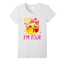 OMG I'm Four T-Shirt 4th of Birthday Girl Born in 2013