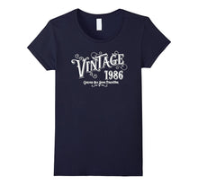 1986 Vintage Age Birth Year Print Graphic T Shirt