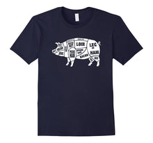 Funny Pig Gift - Cuts of Pork Butcher T-Shirt