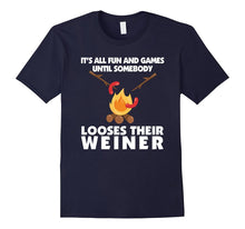 Funny Camping Roasting Weiner T-Shirt Vacation Road Trip Tee