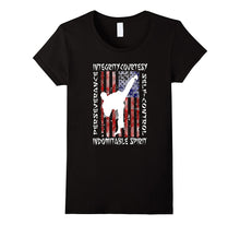 Taekwondo Shirt 5 Tenets Taekwon-Do Martial Arts Kick White