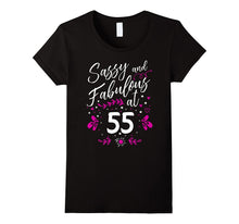 55th Birthday Gift T-Shirt Sassy & Fabulous 55 Year Old Tee