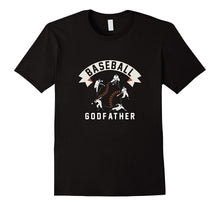 Mens Baseball Godfather Shirt, Cool Artwork Unique Sports Gift