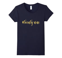 29th Birthday Shirt Gift Gold Hashtag Twenty Nine 29