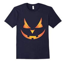 Scary Pumpkin Face Halloween Costume T-Shirt Orange Glow