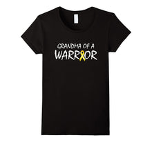 Grandma of a Warrior Childhood Cancer Awareness Ribbon Shirt
